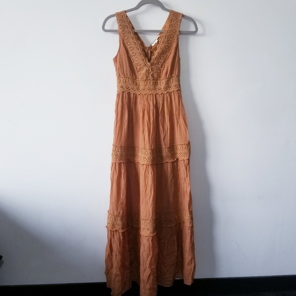 Rebellion Again Peasant Maxi Dress Size XS EUC - Picture 2 of 6